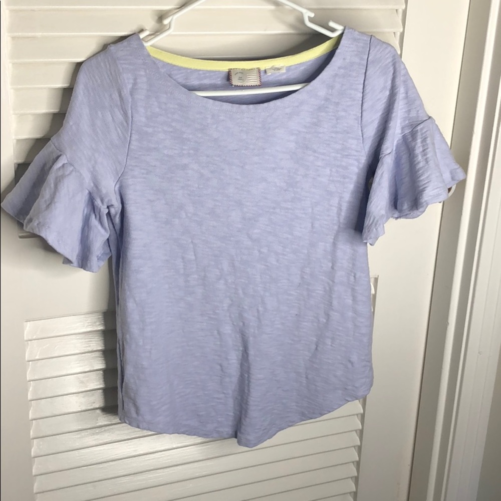 Periwinkle top from Anthropologie